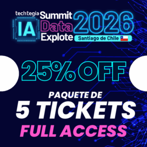 5 Tickets IA Data Chile 2026 25% OFF